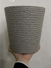 Decor Tan Stone Rustic Pot
